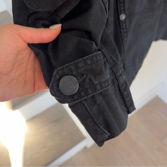 NWT Free People We The Free Easy That Canvas Jacket in Black - Picture 7 of 9